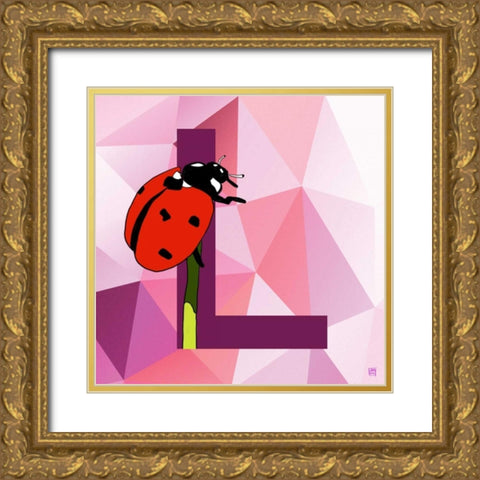 L Gold Ornate Wood Framed Art Print with Double Matting by Perrenoud, Aubree