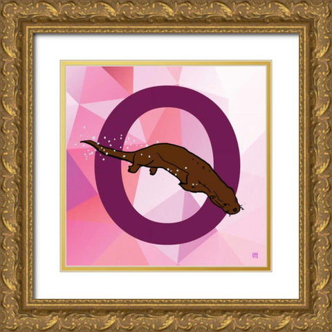 O Gold Ornate Wood Framed Art Print with Double Matting by Perrenoud, Aubree