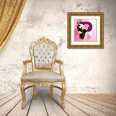 P Gold Ornate Wood Framed Art Print with Double Matting by Perrenoud, Aubree