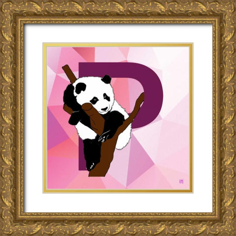 P Gold Ornate Wood Framed Art Print with Double Matting by Perrenoud, Aubree