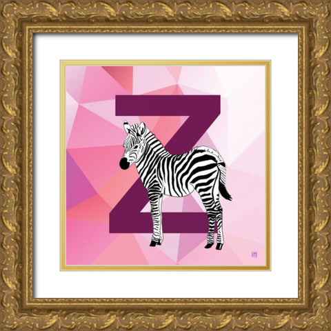 Z Gold Ornate Wood Framed Art Print with Double Matting by Perrenoud, Aubree