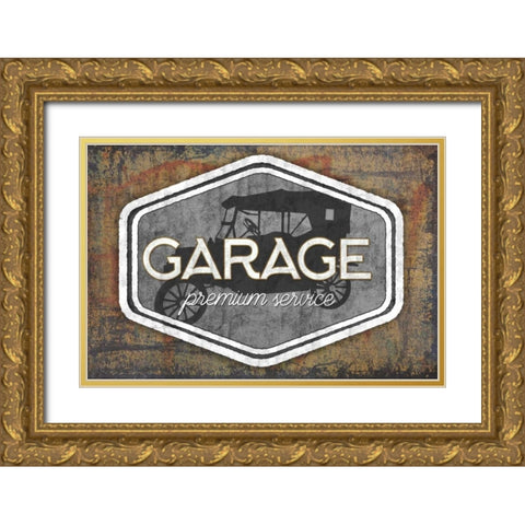 Garage Gold Ornate Wood Framed Art Print with Double Matting by Perrenoud, Aubree
