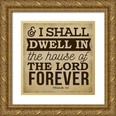 Shall Dwell Gold Ornate Wood Framed Art Print with Double Matting by Perrenoud, Aubree