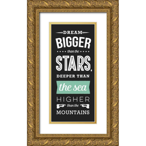 The Sea Gold Ornate Wood Framed Art Print with Double Matting by Perrenoud, Aubree