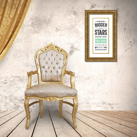 The Sea - White Gold Ornate Wood Framed Art Print with Double Matting by Perrenoud, Aubree