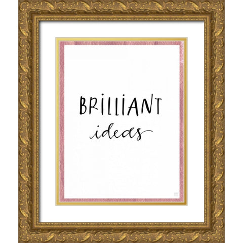 Brilliant Ideas Gold Ornate Wood Framed Art Print with Double Matting by Perrenoud, Aubree