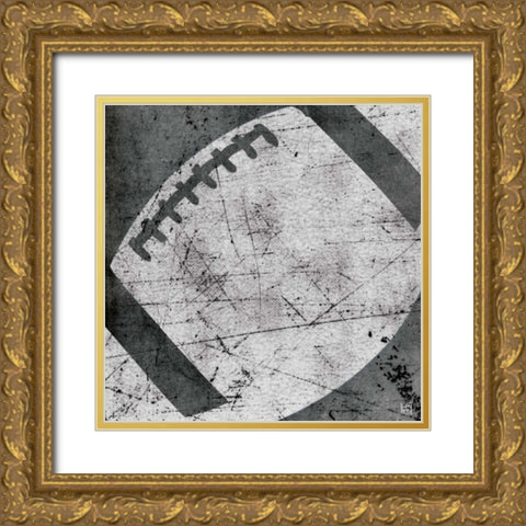 Football Gold Ornate Wood Framed Art Print with Double Matting by Perrenoud, Aubree
