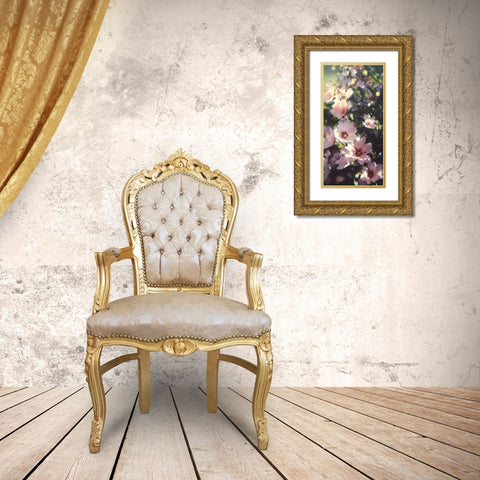 Summer Flowers Gold Ornate Wood Framed Art Print with Double Matting by Bogle, Collin
