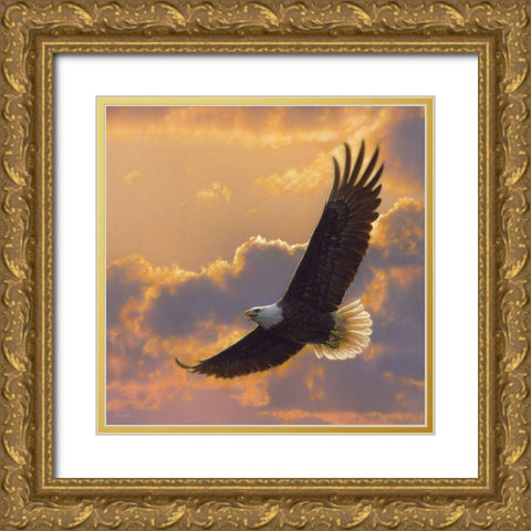 Soaring Spirit Gold Ornate Wood Framed Art Print with Double Matting by Bogle, Collin