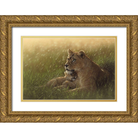 Safe Haven Gold Ornate Wood Framed Art Print with Double Matting by Bogle, Collin