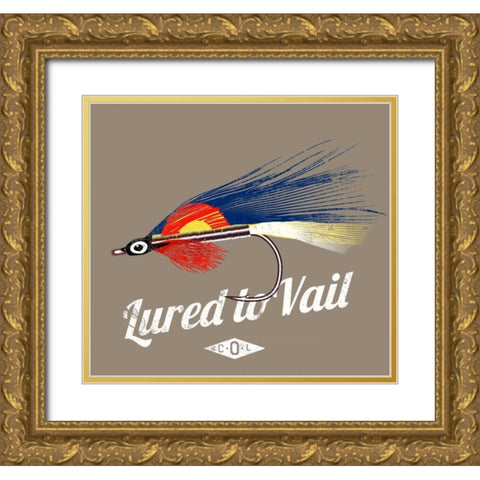 Lured to Vail Gold Ornate Wood Framed Art Print with Double Matting by Baldwin, Jim