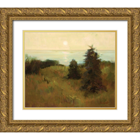 Sunset Gold Ornate Wood Framed Art Print with Double Matting by Rideout, Candy