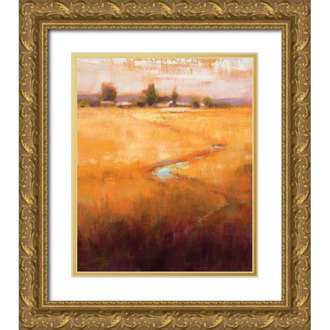 Far Off View Gold Ornate Wood Framed Art Print with Double Matting by Candy Rideout