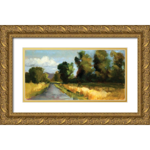 True View I Gold Ornate Wood Framed Art Print with Double Matting by Candy Rideout