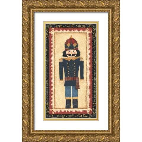 Nutcracker II Gold Ornate Wood Framed Art Print with Double Matting by Shamp, Cindy