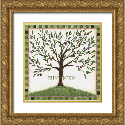 Summer Gold Ornate Wood Framed Art Print with Double Matting by Shamp, Cindy