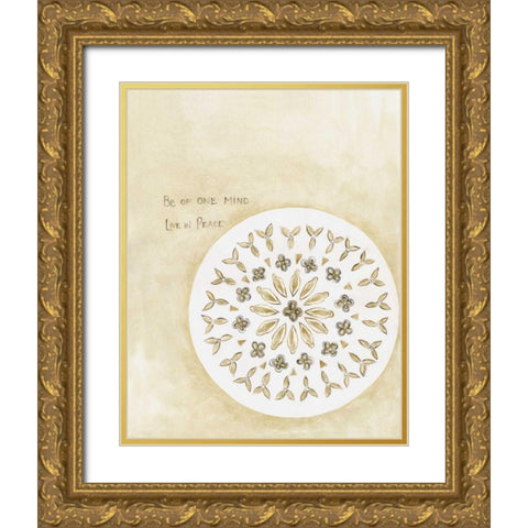One Mind Gold Ornate Wood Framed Art Print with Double Matting by Shamp, Cindy