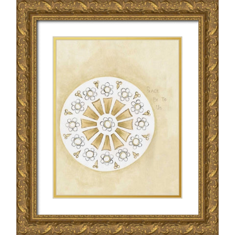 Peace  Gold Ornate Wood Framed Art Print with Double Matting by Shamp, Cindy