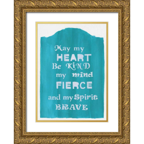 Brave Spirit Gold Ornate Wood Framed Art Print with Double Matting by Shamp, Cindy