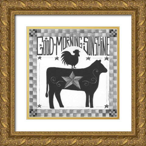 Good Morning Sunshine Gold Ornate Wood Framed Art Print with Double Matting by Shamp, Cindy