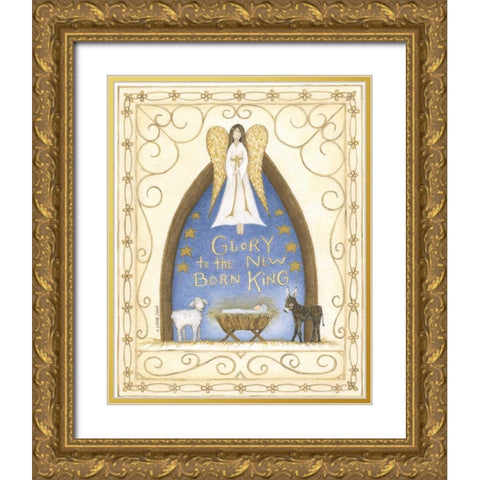 Glory Gold Ornate Wood Framed Art Print with Double Matting by Shamp, Cindy