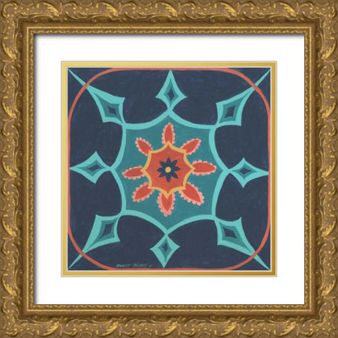 Boho Chic III Gold Ornate Wood Framed Art Print with Double Matting by Shamp, Cindy