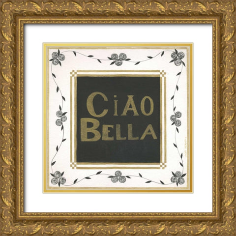 Ciao Bella Gold Ornate Wood Framed Art Print with Double Matting by Shamp, Cindy