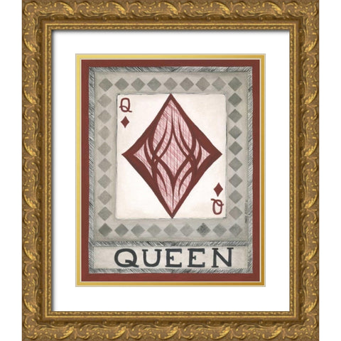 Queen Gold Ornate Wood Framed Art Print with Double Matting by Shamp, Cindy