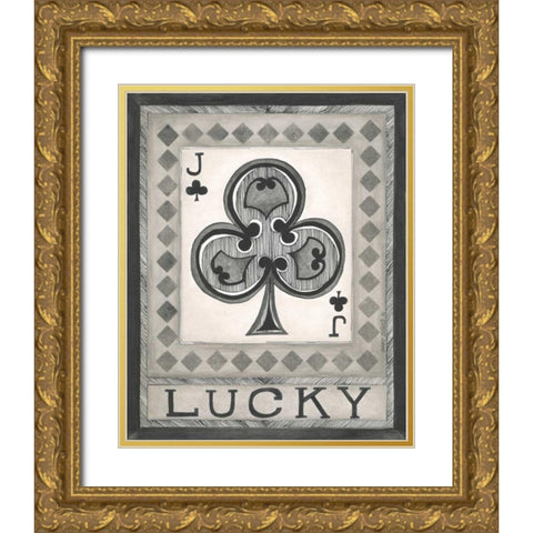 Lucky Jack Gold Ornate Wood Framed Art Print with Double Matting by Shamp, Cindy