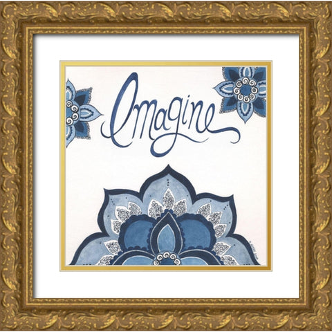 Imagine Gold Ornate Wood Framed Art Print with Double Matting by Shamp, Cindy