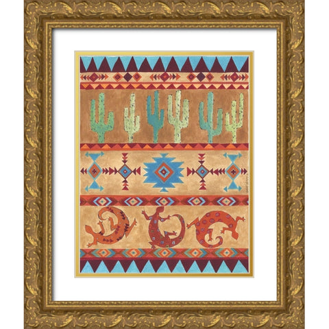 Southwest Gold Ornate Wood Framed Art Print with Double Matting by Shamp, Cindy