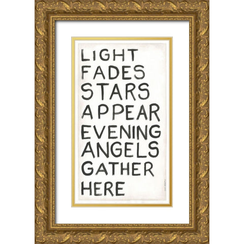 Light Fades Gold Ornate Wood Framed Art Print with Double Matting by Shamp, Cindy