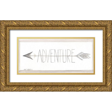 Adventure Gold Ornate Wood Framed Art Print with Double Matting by Shamp, Cindy