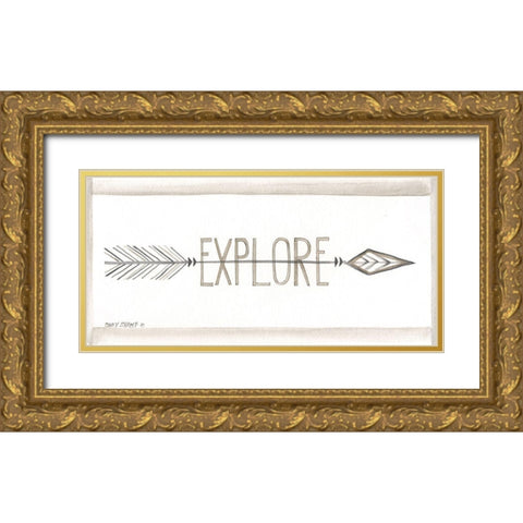 Explore Gold Ornate Wood Framed Art Print with Double Matting by Shamp, Cindy