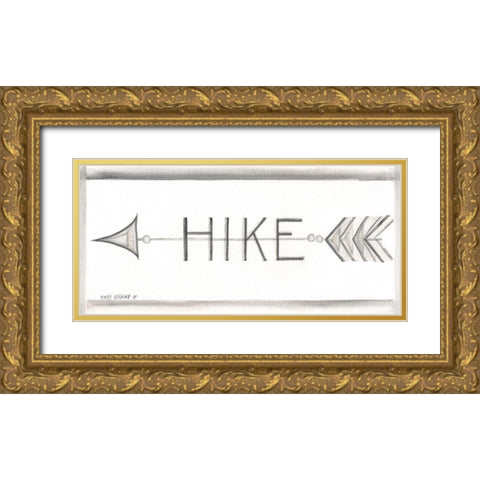 Hike Gold Ornate Wood Framed Art Print with Double Matting by Shamp, Cindy