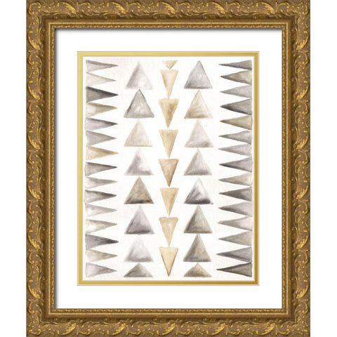 Winter Lodge Bkgnd II Gold Ornate Wood Framed Art Print with Double Matting by Shamp, Cindy