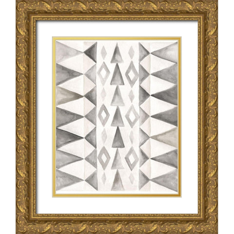 Winter Lodge Bkgnd III Gold Ornate Wood Framed Art Print with Double Matting by Shamp, Cindy