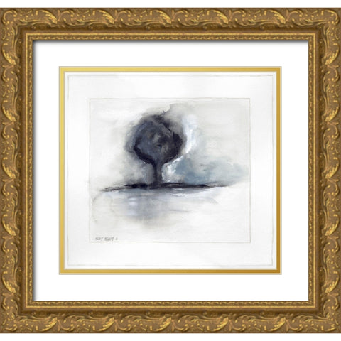 On the Horizon III Gold Ornate Wood Framed Art Print with Double Matting by Shamp, Cindy