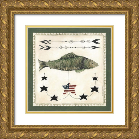 Catch of the Day Gold Ornate Wood Framed Art Print with Double Matting by Shamp, Cindy