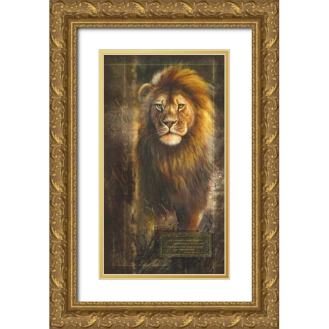 Lord Reigns Gold Ornate Wood Framed Art Print with Double Matting by Carpentree