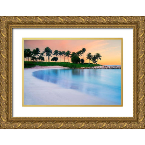 Sweet Serene Gold Ornate Wood Framed Art Print with Double Matting by Frates, Dennis