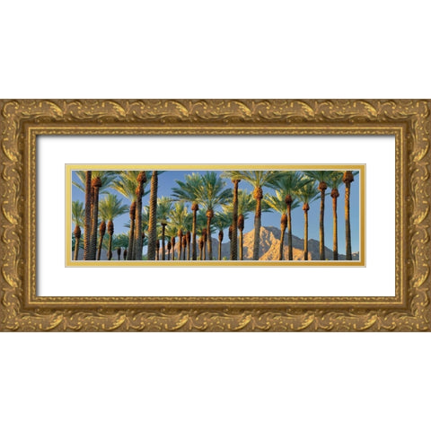 Trees Gold Ornate Wood Framed Art Print with Double Matting by Frates, Dennis