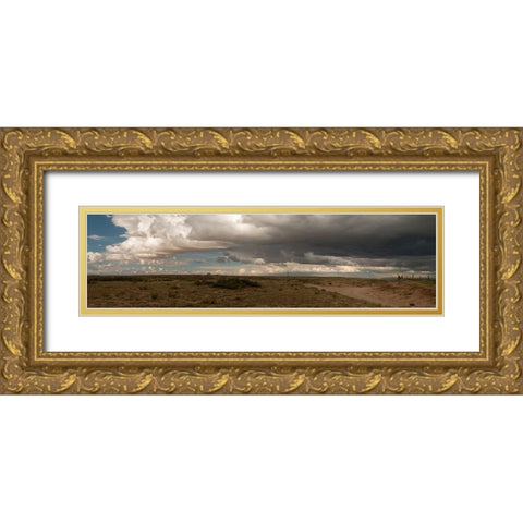 Cloudy Landscape Gold Ornate Wood Framed Art Print with Double Matting by Frates, Dennis