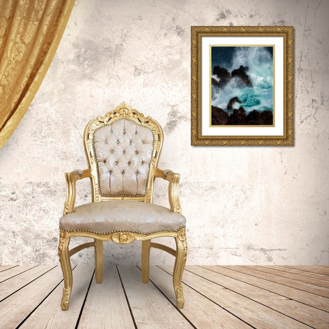 Crasher Gold Ornate Wood Framed Art Print with Double Matting by Frates, Dennis