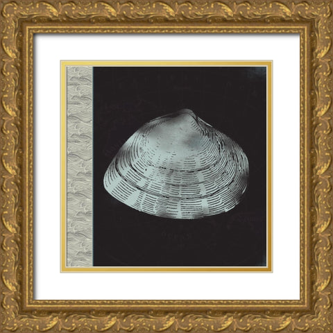 Seashell Gold Ornate Wood Framed Art Print with Double Matting by JMB Designs