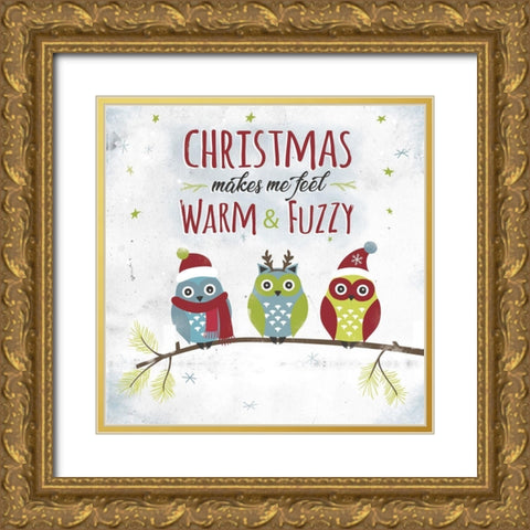 Warm and Fuzzy Gold Ornate Wood Framed Art Print with Double Matting by JMB Designs