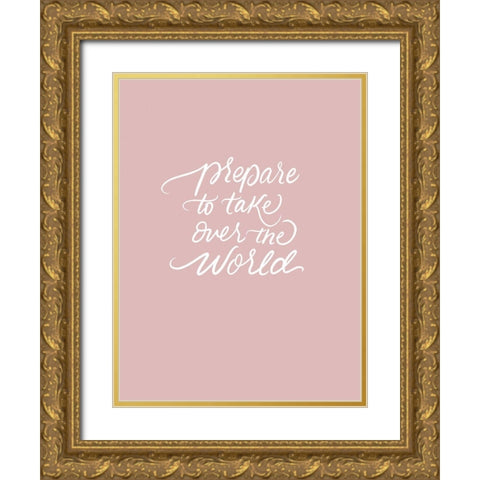Prepare Gold Ornate Wood Framed Art Print with Double Matting by Batista, Dee