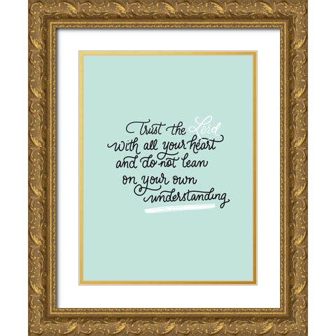 All Your Heart Gold Ornate Wood Framed Art Print with Double Matting by Batista, Dee