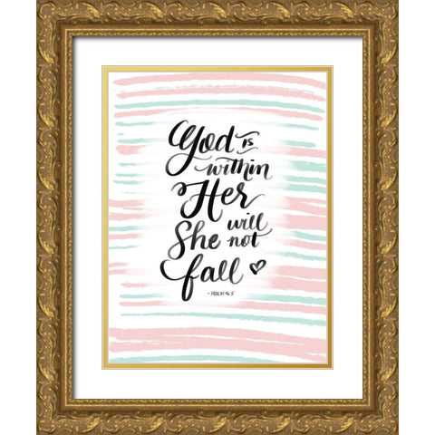 Within Gold Ornate Wood Framed Art Print with Double Matting by Batista, Dee