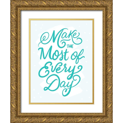 Make The Gold Ornate Wood Framed Art Print with Double Matting by Batista, Dee